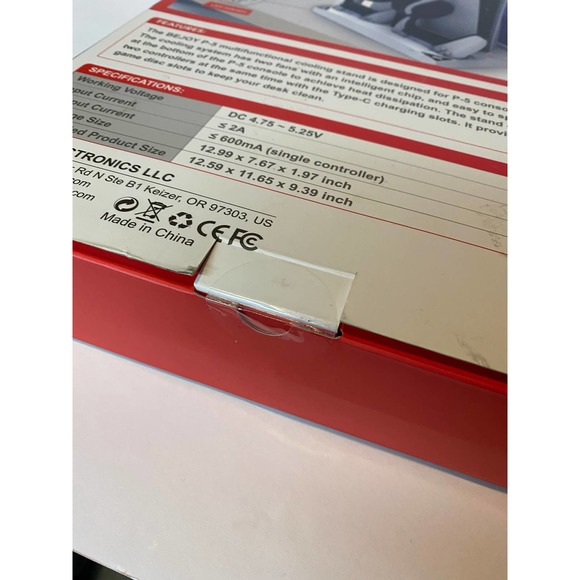 Vertical Stand with Cooling Fan for PS5 Console -NEW- - Picture 2 of 3